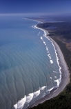 aerials;beach;beaches;coast;coastline;deserted;isolated;ocean;sea;shore;shoreline;surf;Tasman-sea;waves