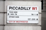 Britain;City-of-Westminster;England;Europe;G.B.;GB;Great-Britain;London;Monopoly-places;Monopoly-signs;Piccadilly;places-on-monopoly-board;road-sign;road-signs;sign;signs;street-sign;street-signs;U.K.;UK;United-Kingdom;W1;West-End