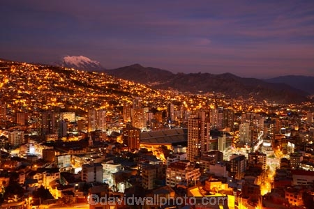 Andean-Mountains;Andes;Andes-Mountain-Range;Andes-Mountains;Andes-Range;Bolivia;capital;Capital-of-Bolivia;Chuqi-Yapu;cities;city;Cordillera-Oriental;Cordillera-Real;dark;dusk;evening;Illimani;La-Paz;Latin-America;light;lighting;lights;Mount-Illimani;mountain;mountains;Mt-Illimani;night;night-time;night_time;Nuestra-SeÃ±ora-de-La-Paz;snow;snow-capped;snow_capped;South-America;Sth-America;The-Americas;twilight