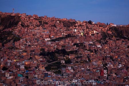 Bolivia;brick;brick-house;brick-houses;capital;Capital-of-Bolivia;Chuqi-Yapu;cities;city;dark;dusk;evening;high-density-housing;house;houses;housing;La-Paz;Latin-America;light;lighting;lights;night;night-time;night_time;Nuestra-SeÃ±ora-de-La-Paz;pattern;patterns;red-brick;red-brick-houses;residence;residences;South-America;steep;steep-hill;steep-hills;Sth-America;terracotta;The-Americas;twilight