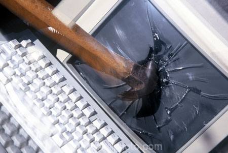 anger;angry;anxiety;computers;crash;frustrated;hammers;i.t.;it;overload;pressure;screen;spam;strain;stress;stressed;technology;tension;virus;work
