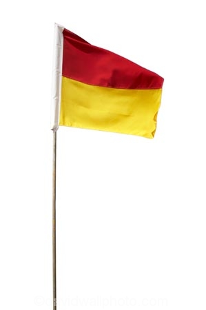 Australia;Australian;beach;Color;colors;Colour;colours;Flag;Gold-Coast;Hazard;Lifeguard;lifesaving;Precaution;Qld;Queensland;red;Safety;Sign;Surf;Swim-Between-the-Flags;Warning;yellow;cutout;cut;out