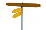 direction;sign;signs;New-Zealand;NZ;signpost;signs;street;traffic;yellow;black;cutout;cut;out