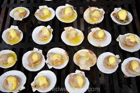 bar_b_que;barbecue;barbeque;barbequing;bbq;cook;cooking;cuisine;dinner;edible;flame-grill;flame-grilled;food;foodstuffs;gourmet;grill;grilling;hot;meal;N.Z.;New-Zealand;NZ;ouitdoors;outdoor;roast;scallops;seafood;sear;shellfish;summer